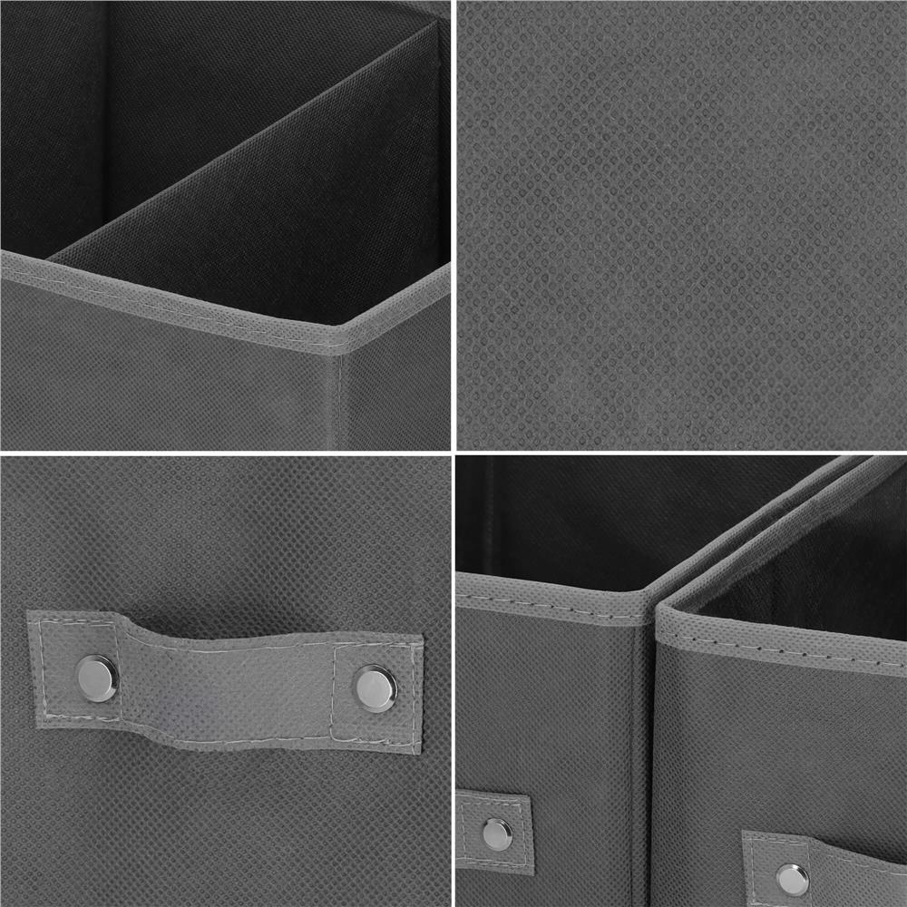 Organizator dulap tip lada cu 3 sertare, 31x31x22cm, gri