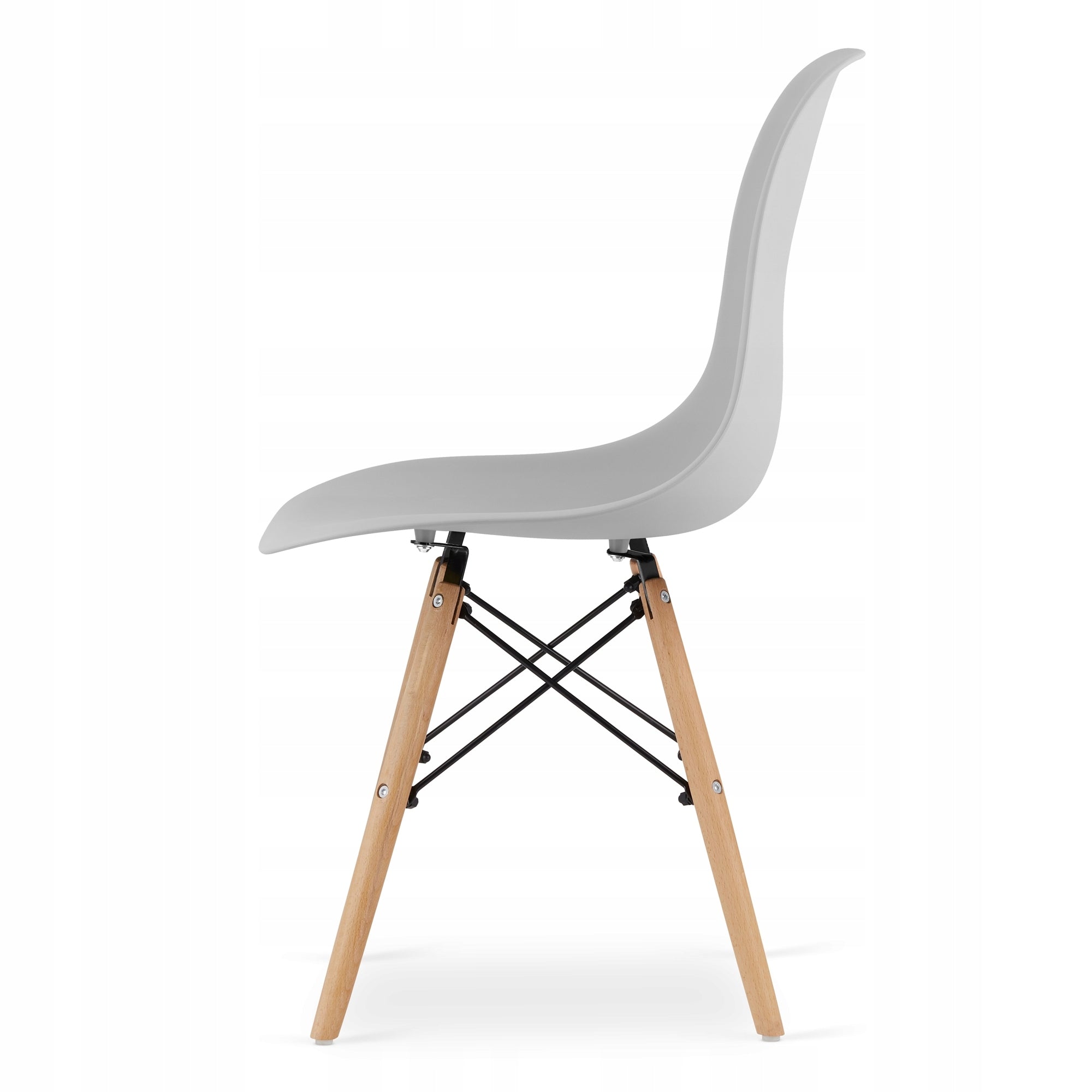 Set 4 scaune dining Scandinav pentru bucatarie, 38x42x82cm, gri
