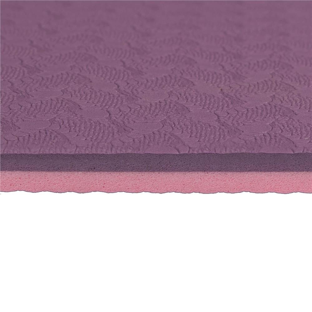 Saltea pentru antrenament, yoga, fitness, aerobic, pilates, exercitii la sol, 183x61cm, violet