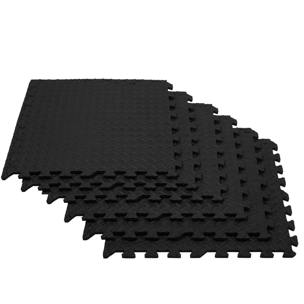 Set covoras de protectie saltea de antrenament, tip puzzle, 6 bucati de 60x60cm, 12mm