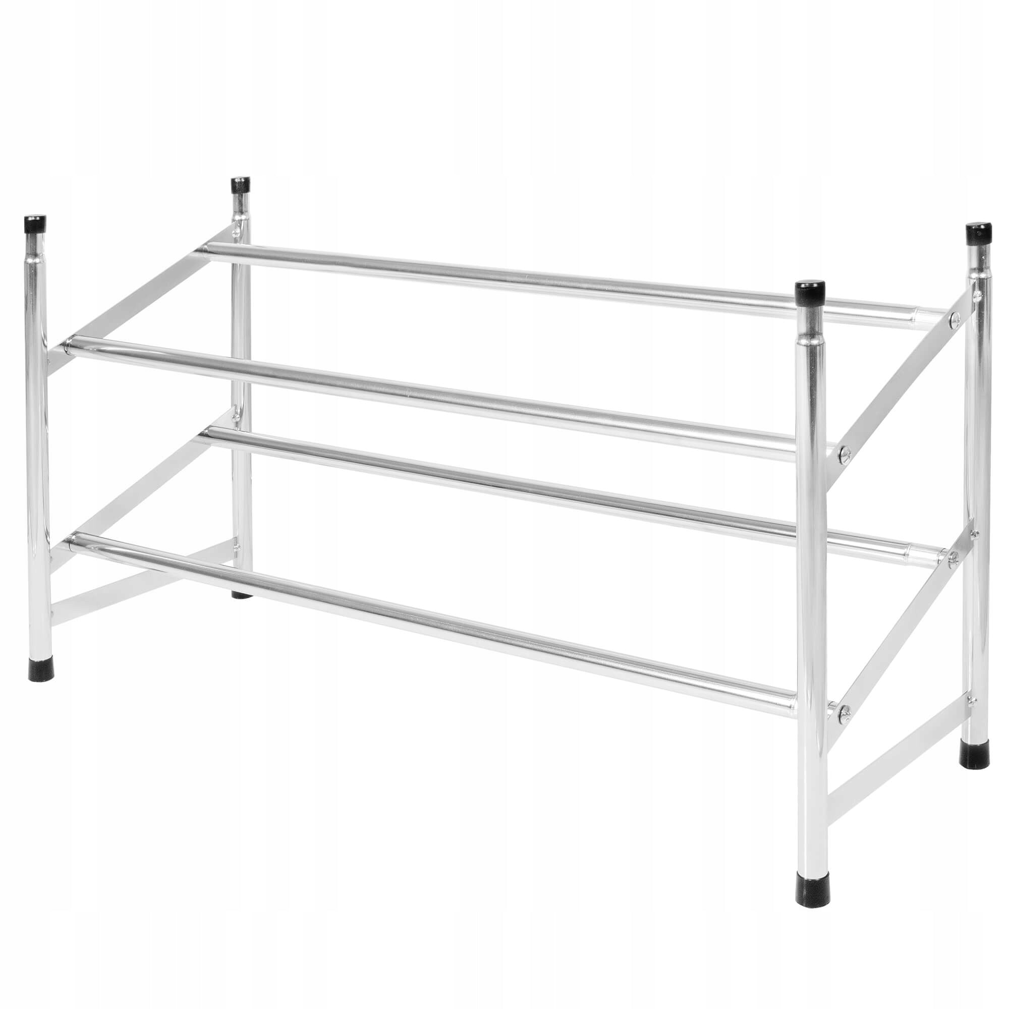 Pantofar extensibil cu 2 rafturi, 62-115cm, cromat