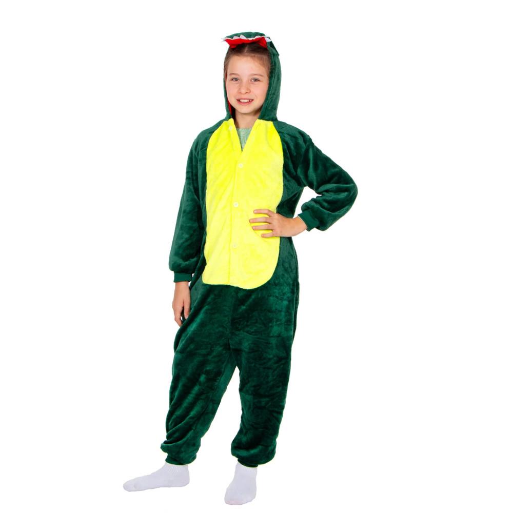 Pijama tip salopeta pentru copii, model Dragon, marime 130-140cm