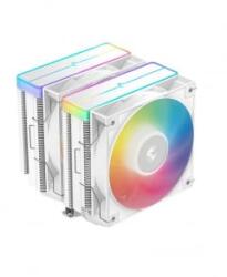 COOLER DeepCool "AG620 WH ARGB V2" skt. Intel si AMD, racire cu aer, vent. 2 x 120mm, 300 - 1950 rpm, 6 heatpipes, inaltime 161mm, RGB adresabil,"R-AG620-WHAMMN-GJD"