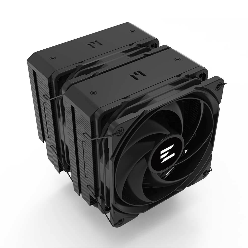 COOLER Zalman "CNPS14X DUO" skt. Intel si AMD, racire cu aer, vent. 120mm, 600 - 2000 RPM, 6 heatpipes, inaltime 159mm, "CNPS14X DUO BLACK"