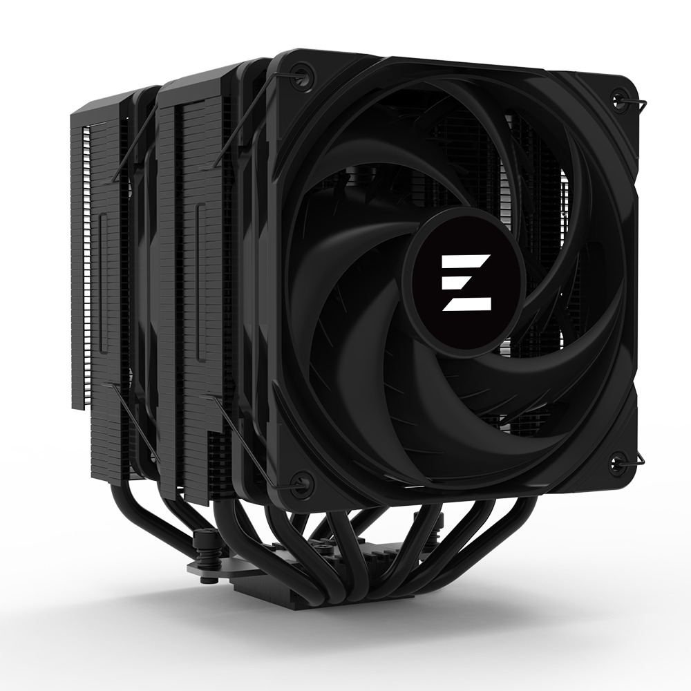 COOLER Zalman "CNPS14X DUO" skt. Intel si AMD, racire cu aer, vent. 120mm, 600 - 2000 RPM, 6 heatpipes, inaltime 159mm, "CNPS14X DUO BLACK"