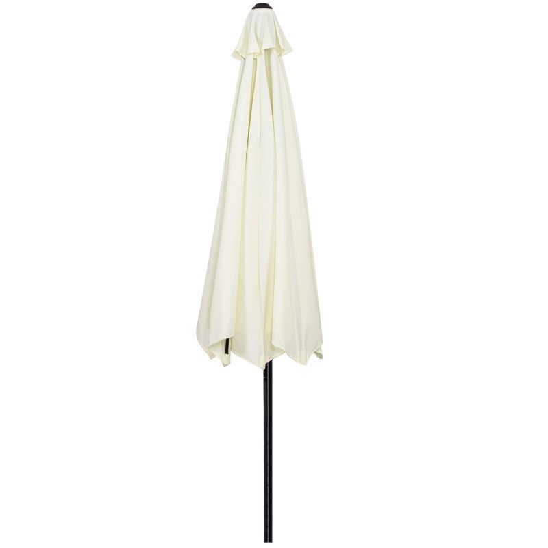 Umbrela terasa gradina, cu manivela si inclinare, GU17, diametru 300cm, Crem