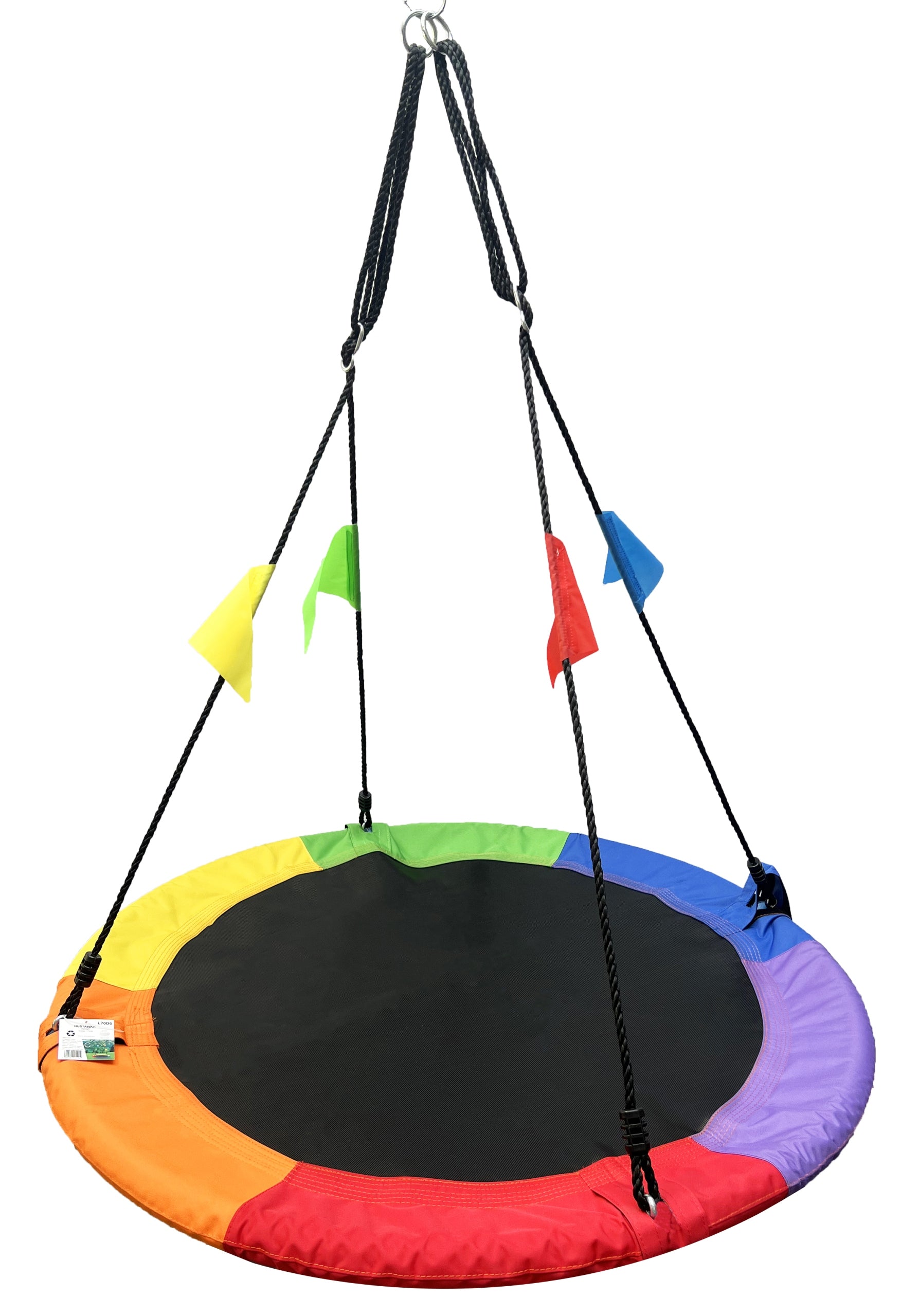 Leagan tip cuib reglabil pe inaltime, 120cm, 150kg, multicolor