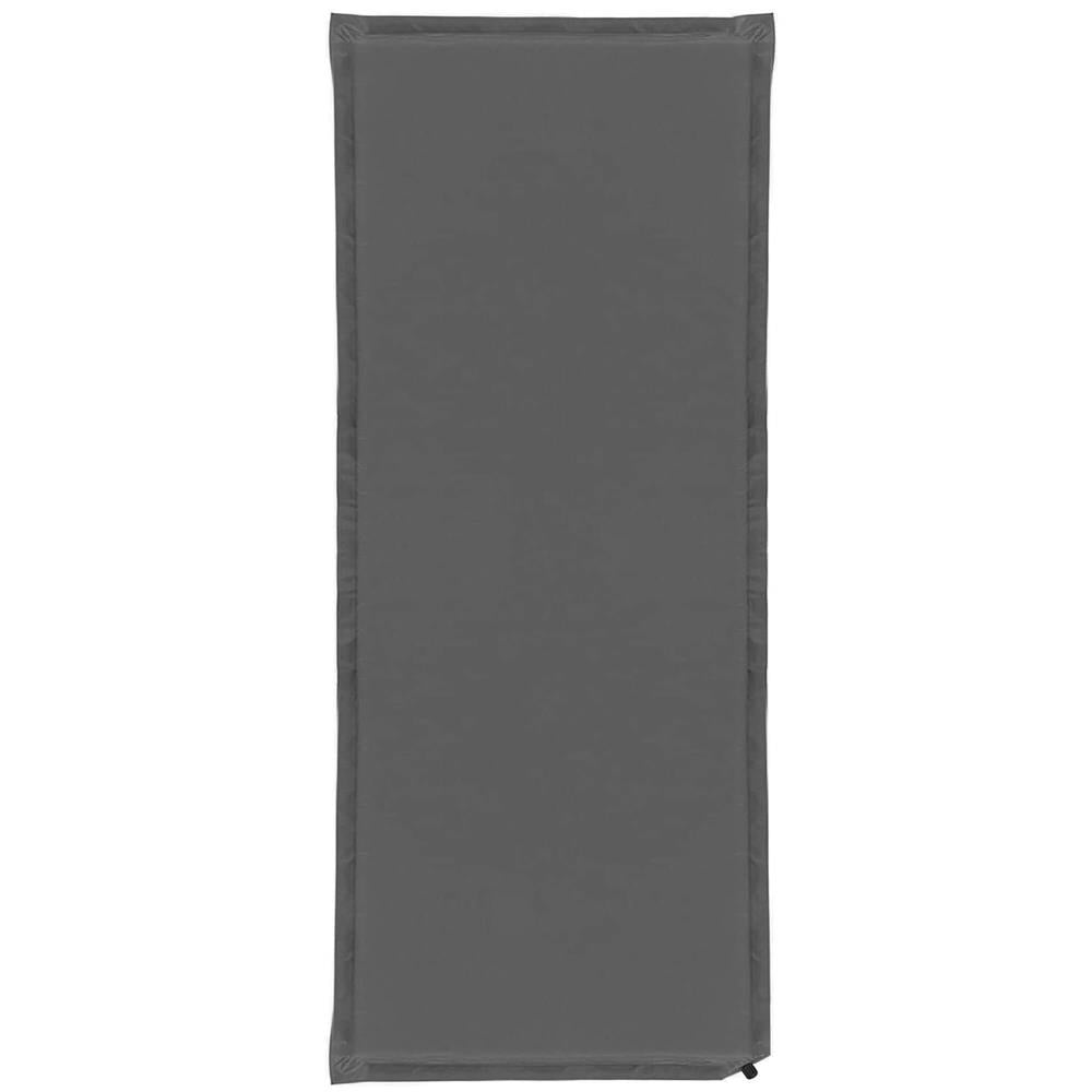 Saltea plabila din spuma poliuretanica, cu autoumflare, 180x50x2.5cm, gri