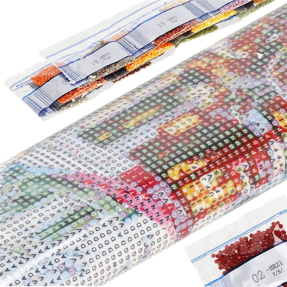 Set de broderie cu diamante 5D, 30x40cm, model Cascada - 15