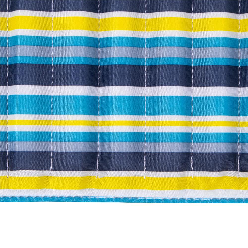 Saltea pentru plaja pliabila, din spuma, ultra-usoara, cu maner de transport, 60x180cm, albastru galben