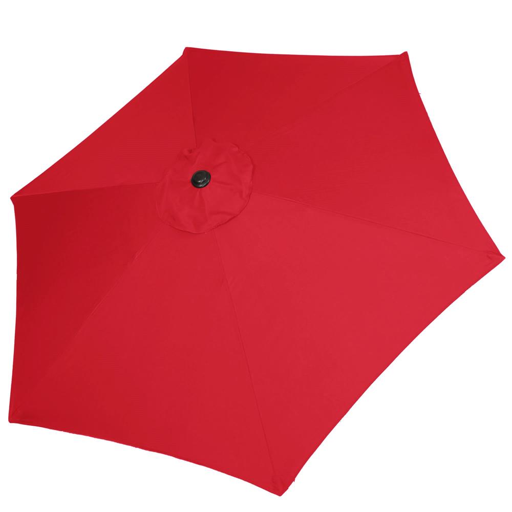 Umbrela terasa gradina, cu manivela si inclinare, diametru 250cm, Rosu