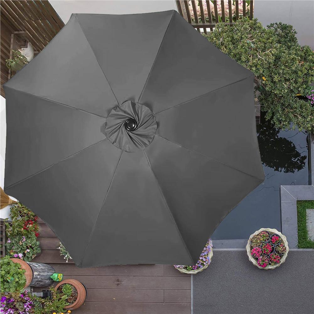 Umbrela terasa gradina, cu manivela, diametru 400cm, Gri
