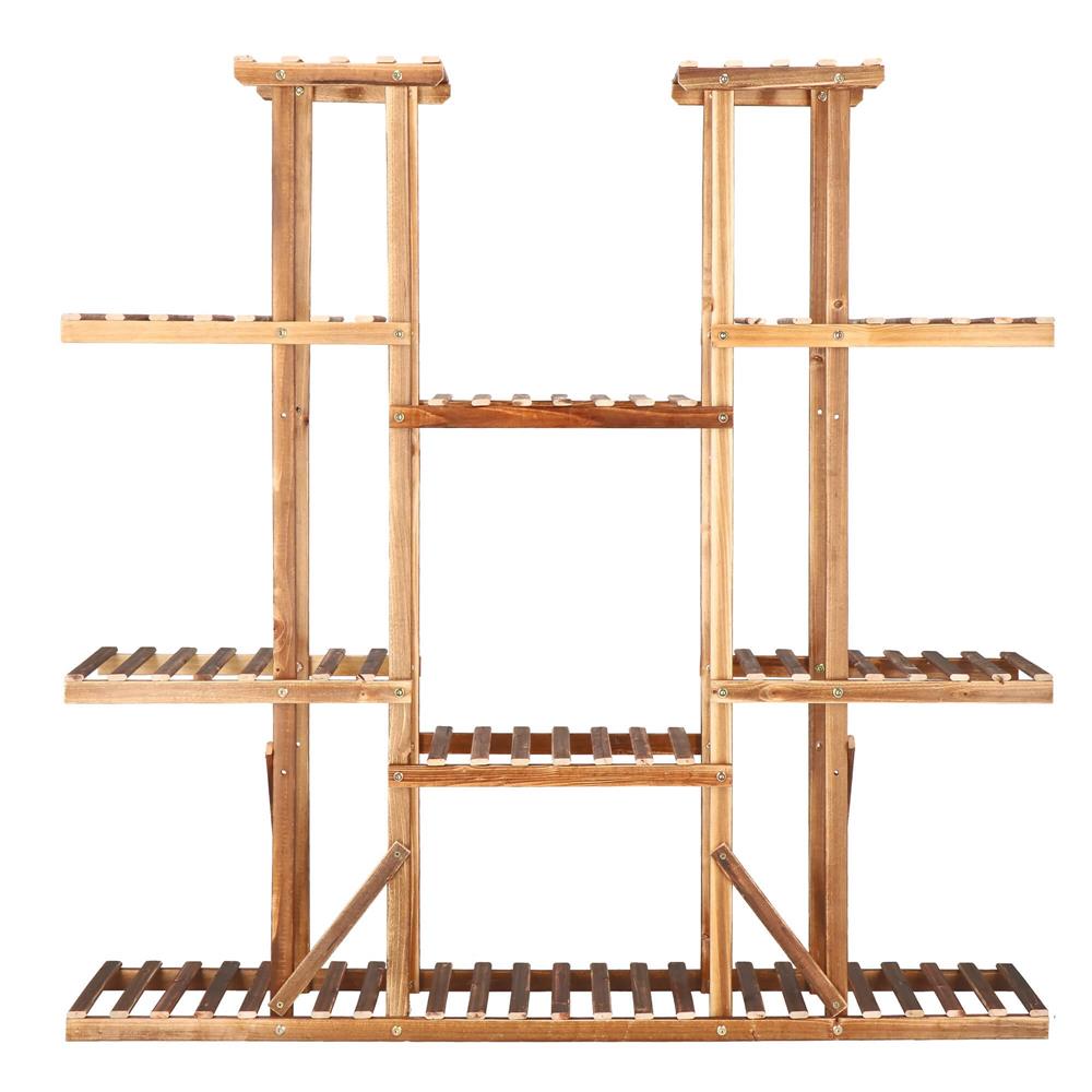 Stand de flori din lemn cu 15 etajere suport GA200, 119x120cm
