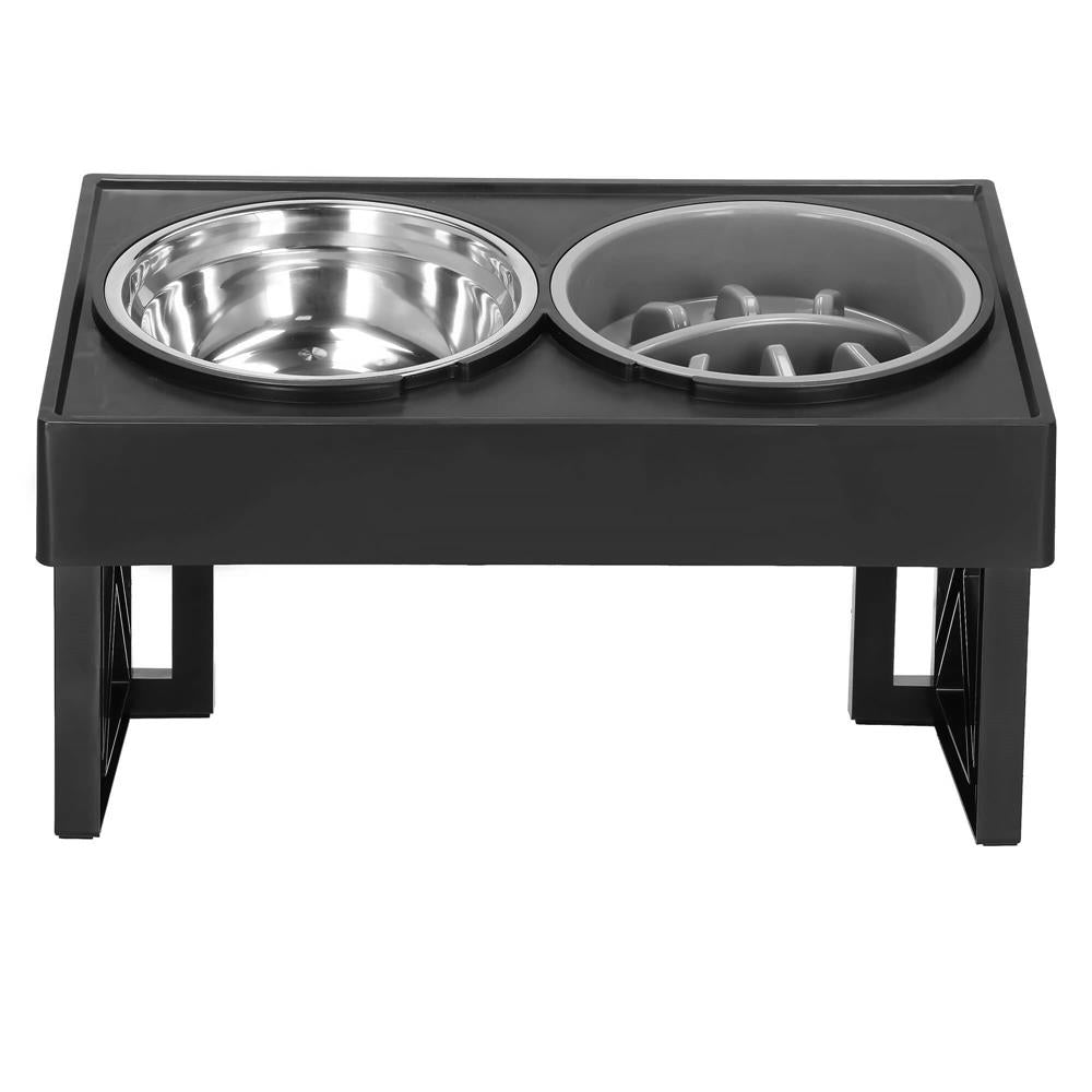 Set 2 boluri cu stand, pentru catei, inaltime si unghi reglabile, 2 x 21 cm - 15