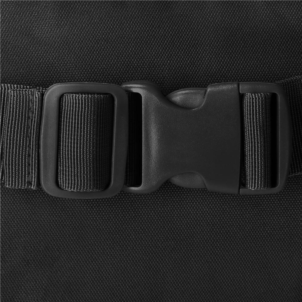 Borseta incapatoare pentru umar sau brau, impermeabila, unisex, 37x19cm, negru