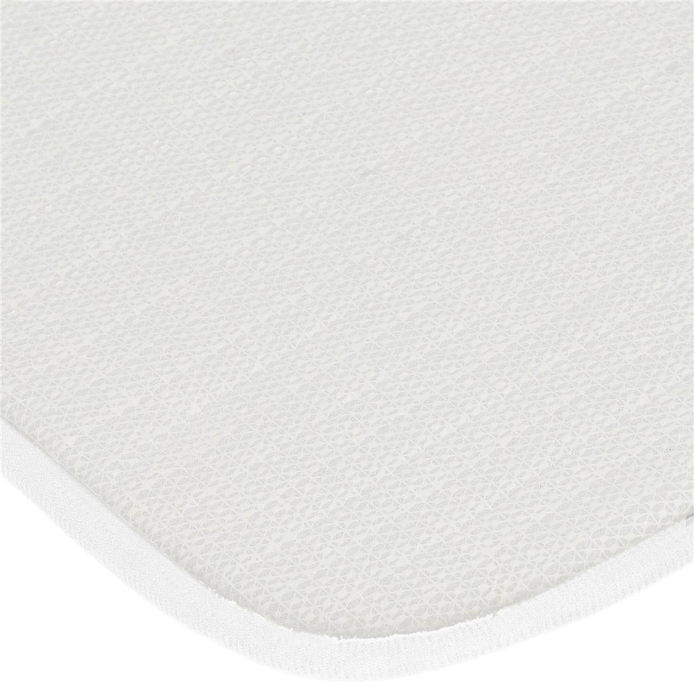 Covoras de baie antiderapant cu uscare rapida, 60x40 cm, alb
