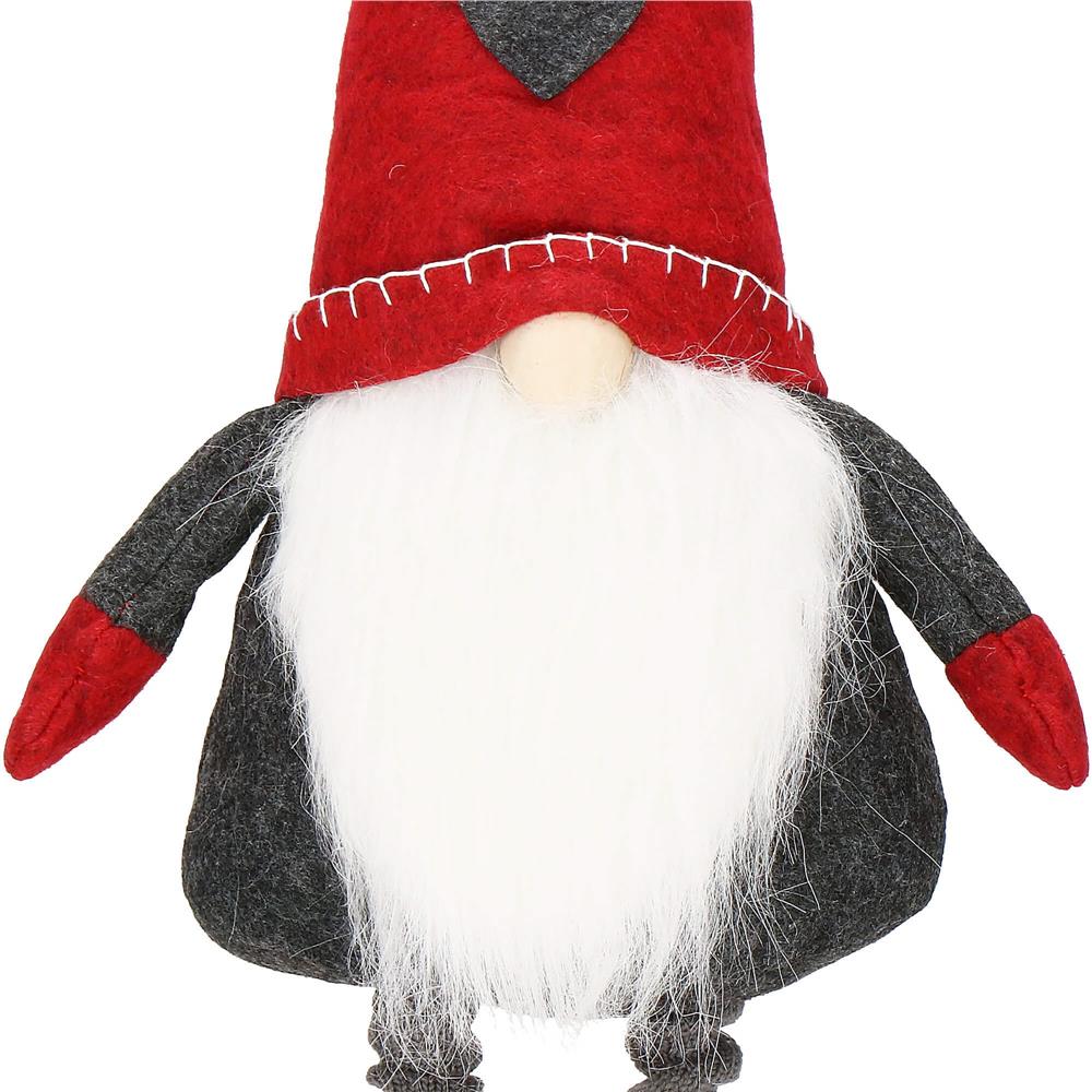 Figurina Craciun, Spiridus, picioare telescopice, inaltime extensibila 51-70cm