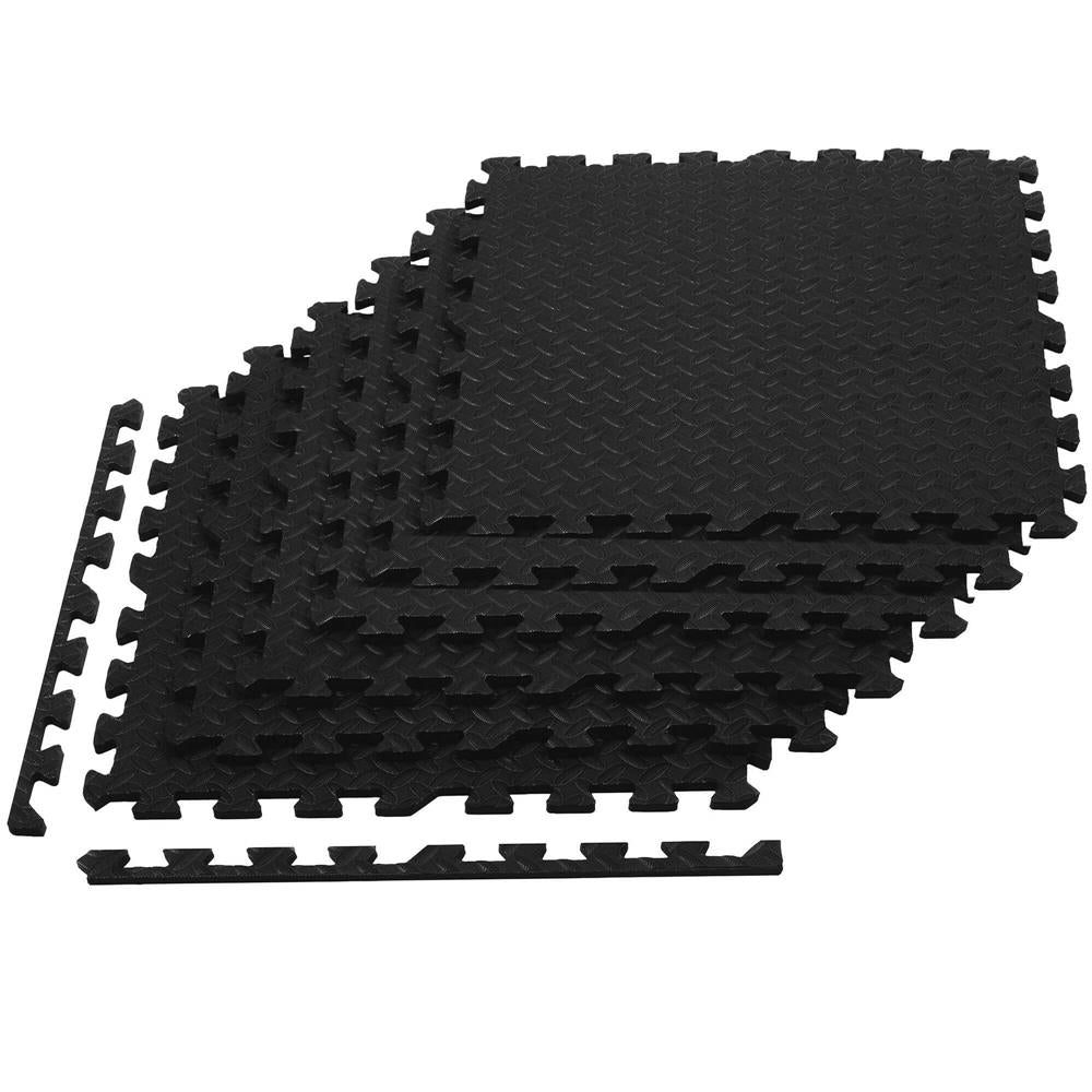 Set covoras de protectie saltea de antrenament, tip puzzle, 6 bucati de 60x60cm, 12mm