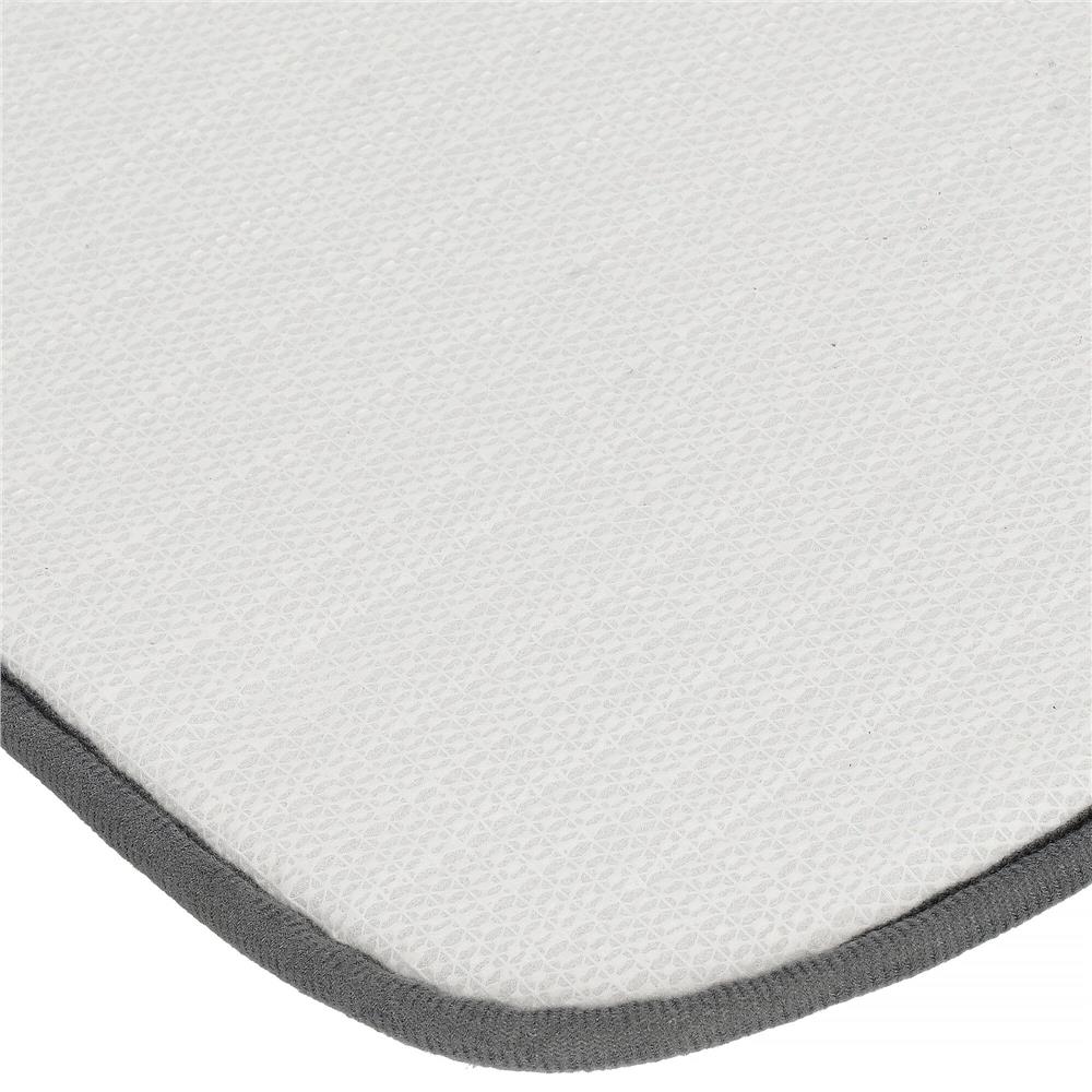 Covoras de baie antiderapant cu uscare rapida, 80x50 cm, gri inchis