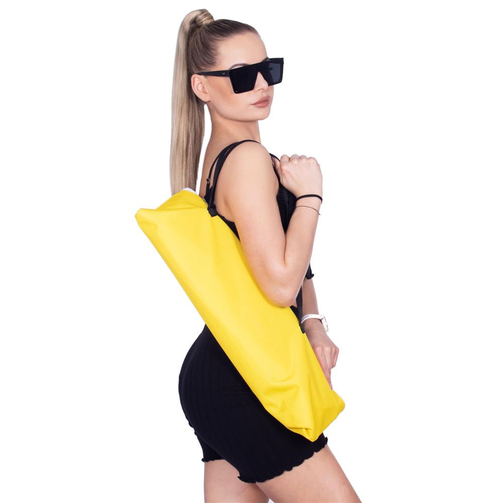 Scaun de plaja Sersimo GC024, pliabil, 90kg, 52x88cm, galben