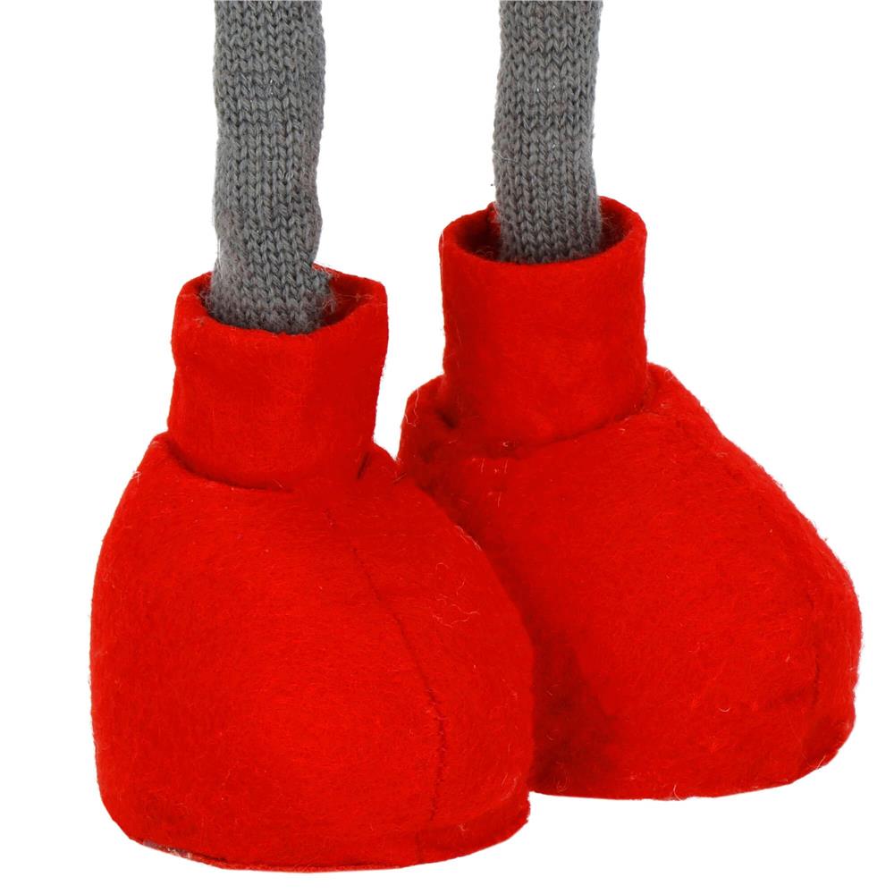 Figurina Craciun, Spiridus, picioare telescopice, inaltime extensibila 32-50cm
