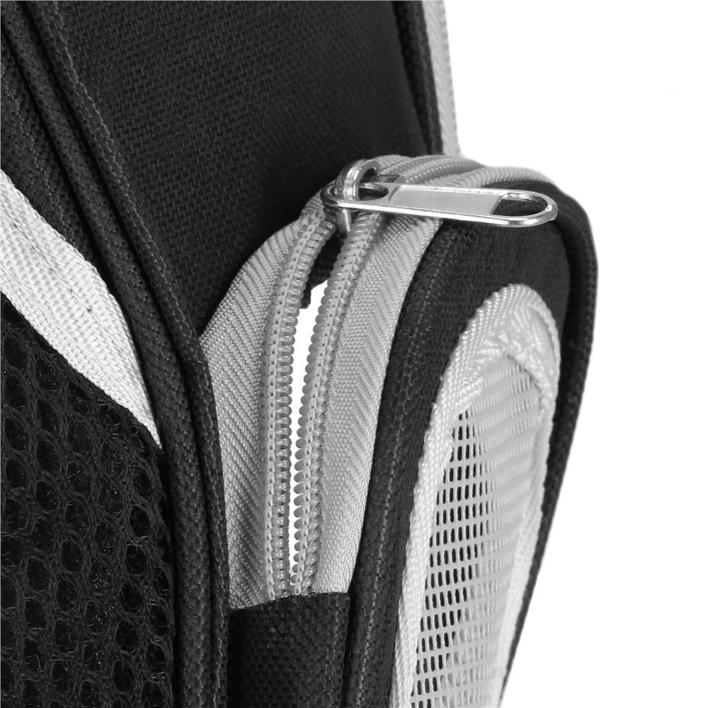 Rucsac transport animale talie mica-medie, maxim 12 kg, hublou panoramic transparent, buzunare laterale, negru