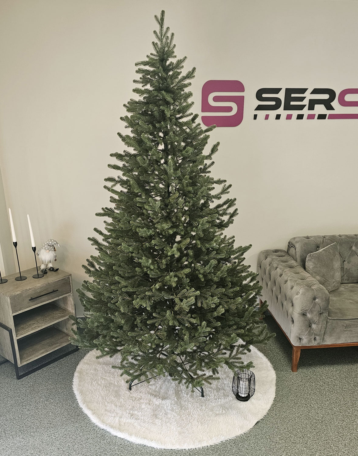 Brad artificial Christmas Deluxe by Sersimo, Viena verde, 3D, 230cm