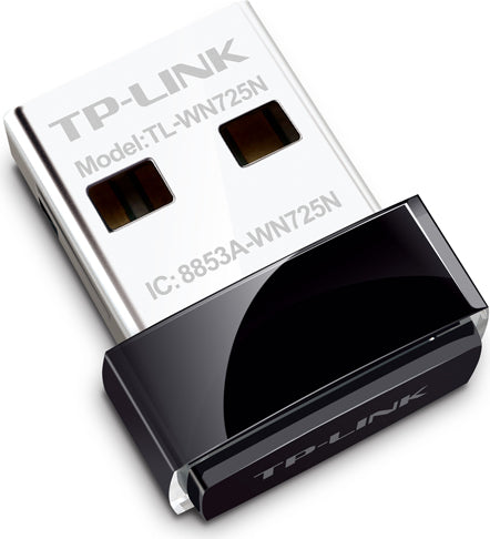 ADAPTOR RETEA TP-LINK NANO, extern wireless 2.4 GHz, USB 2.0, port, 150 Mbps, antena interna x 1, "TL-WN725N"
