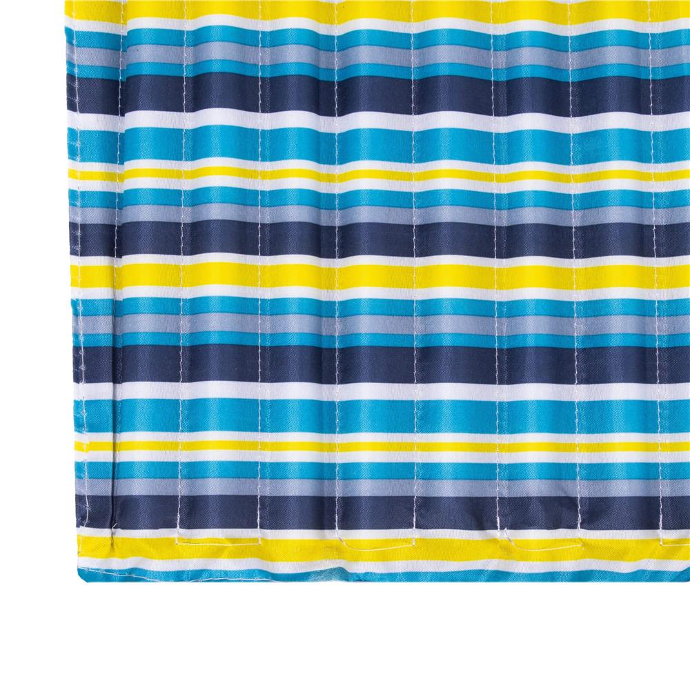 Saltea pentru plaja pliabila, din spuma, ultra-usoara, cu maner de transport, 60x180cm, albastru galben