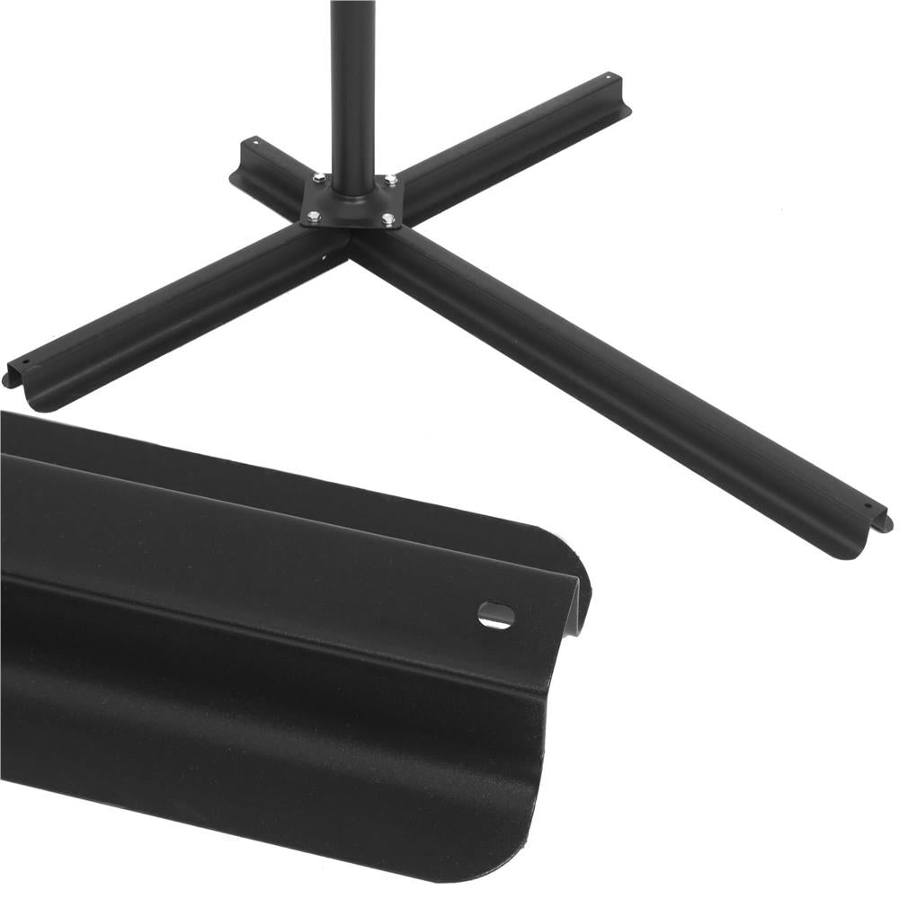 Umbrela de gradina cu brat lateral banana, cu husa, 300cm, bej