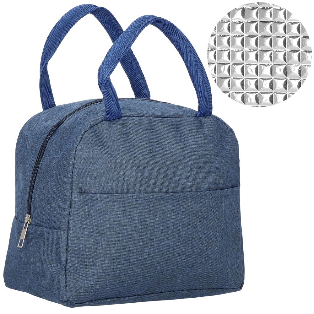 Geanta frigorifica cu izolatie termica pentru mancare, 21x10x23cm, albastru - 16