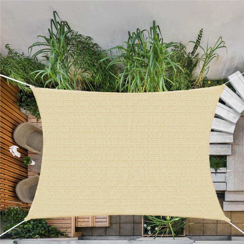 Copertina prelata de soare, dreptunghiulara, impermeabila cu protectie UV, 4x3m, bej