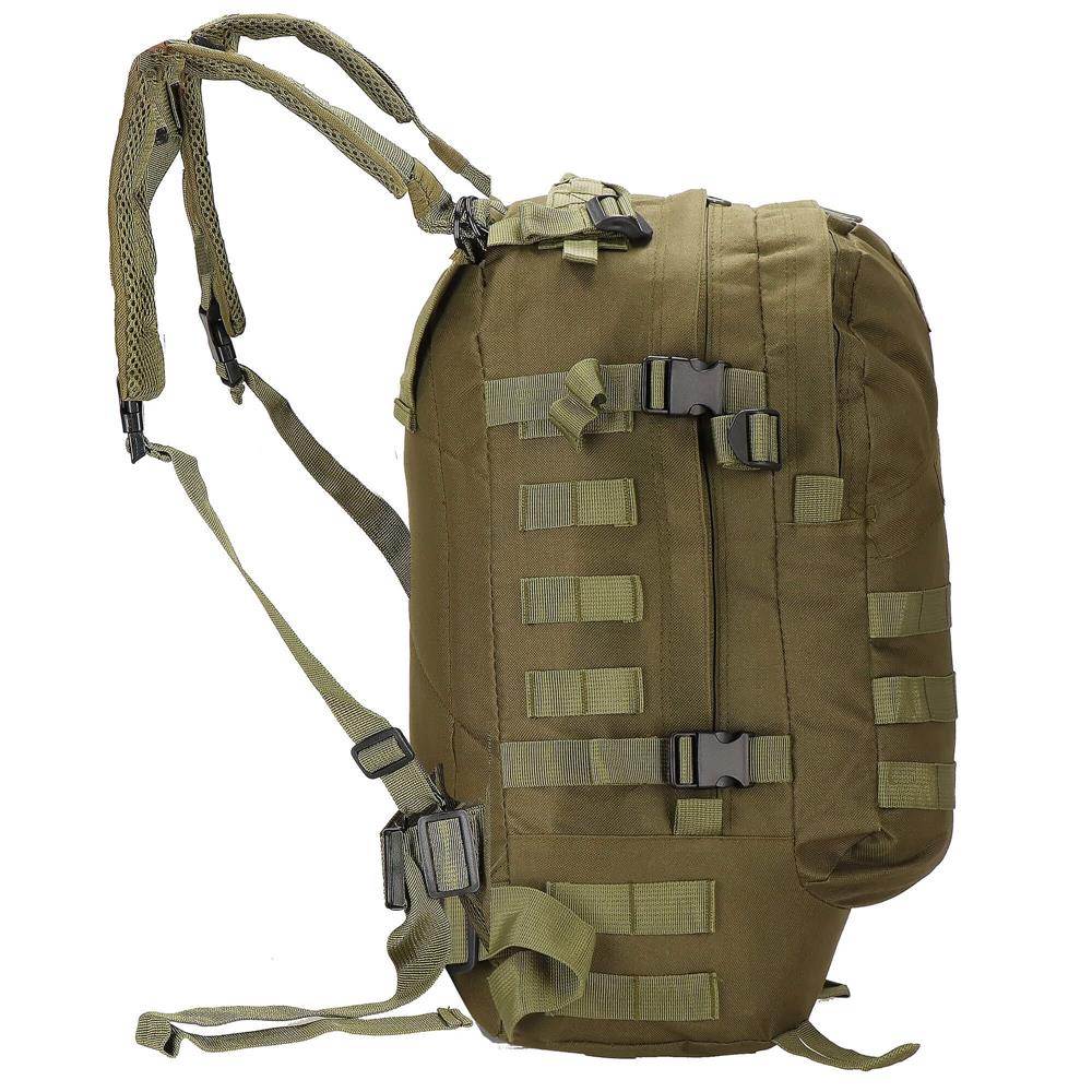 Rucsac militar pentru drumetie, impermeabil, compartimentat, 35L, verde