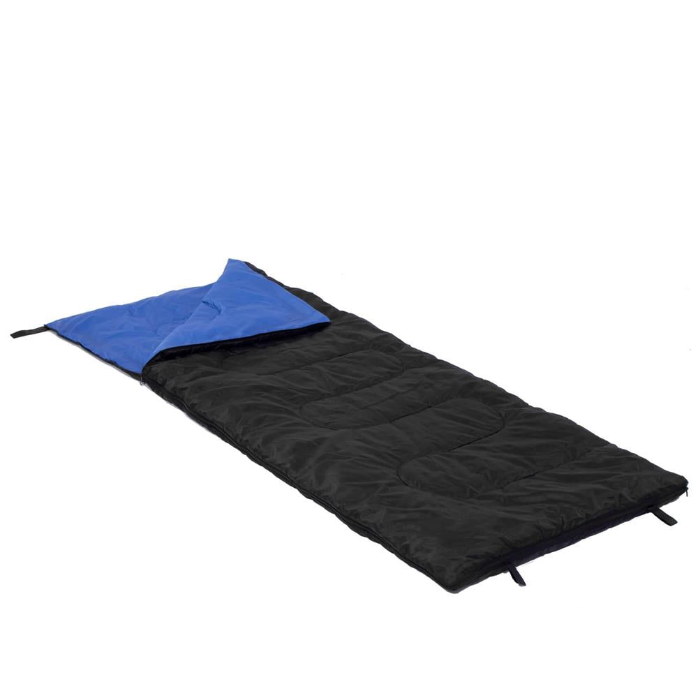 Sac de dormit, cu geanta de transport, 190x73cm, 10-25grade, culoare negru