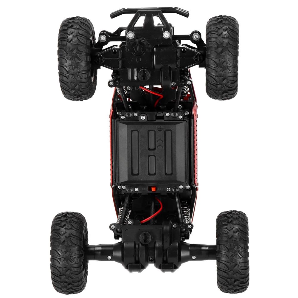 Masina Monster Truck Off-Road, 4x4, telecomanda, 26x14x17cm, rosu si negru