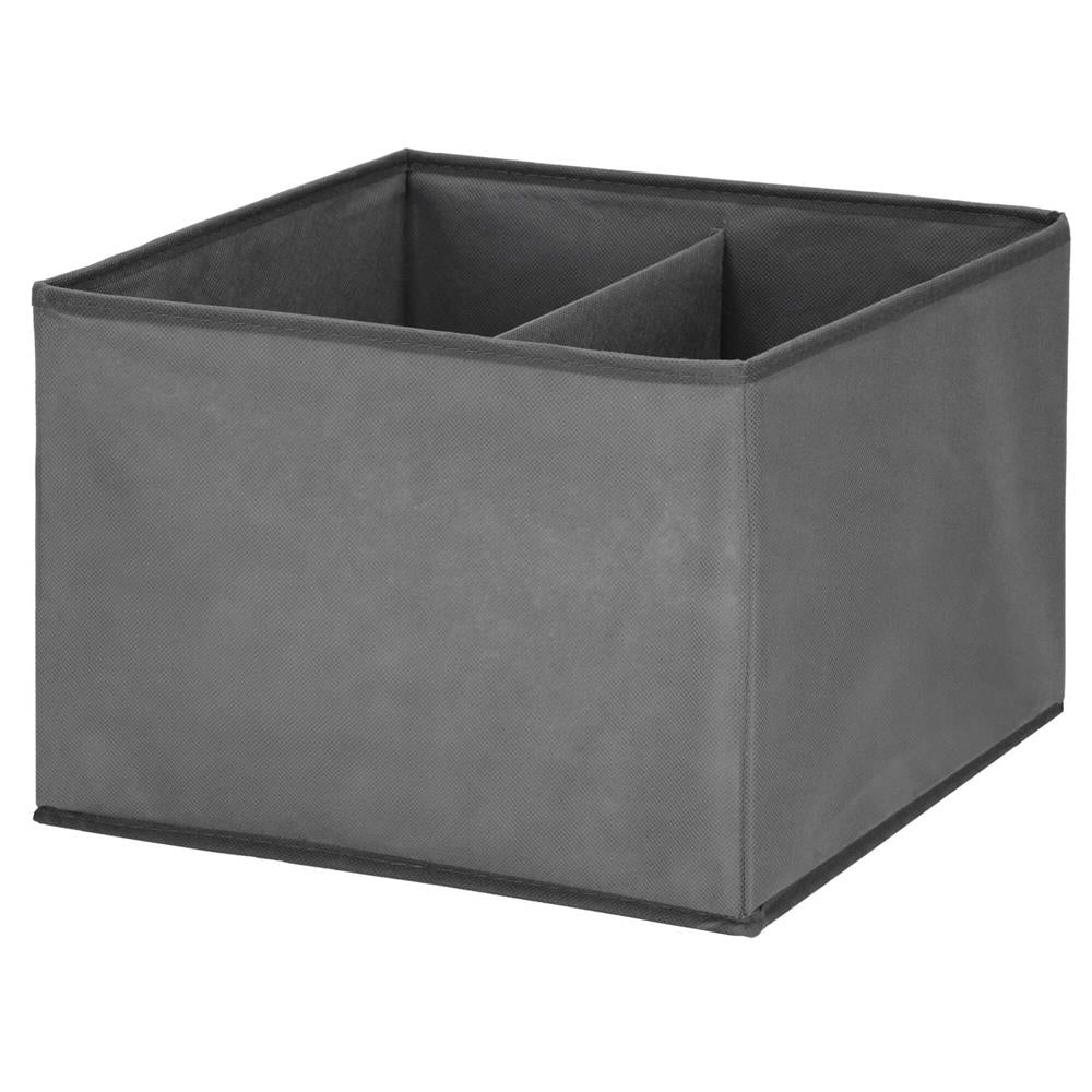 Organizator dulap tip lada cu 3 sertare, 31x31x22cm, gri inchis