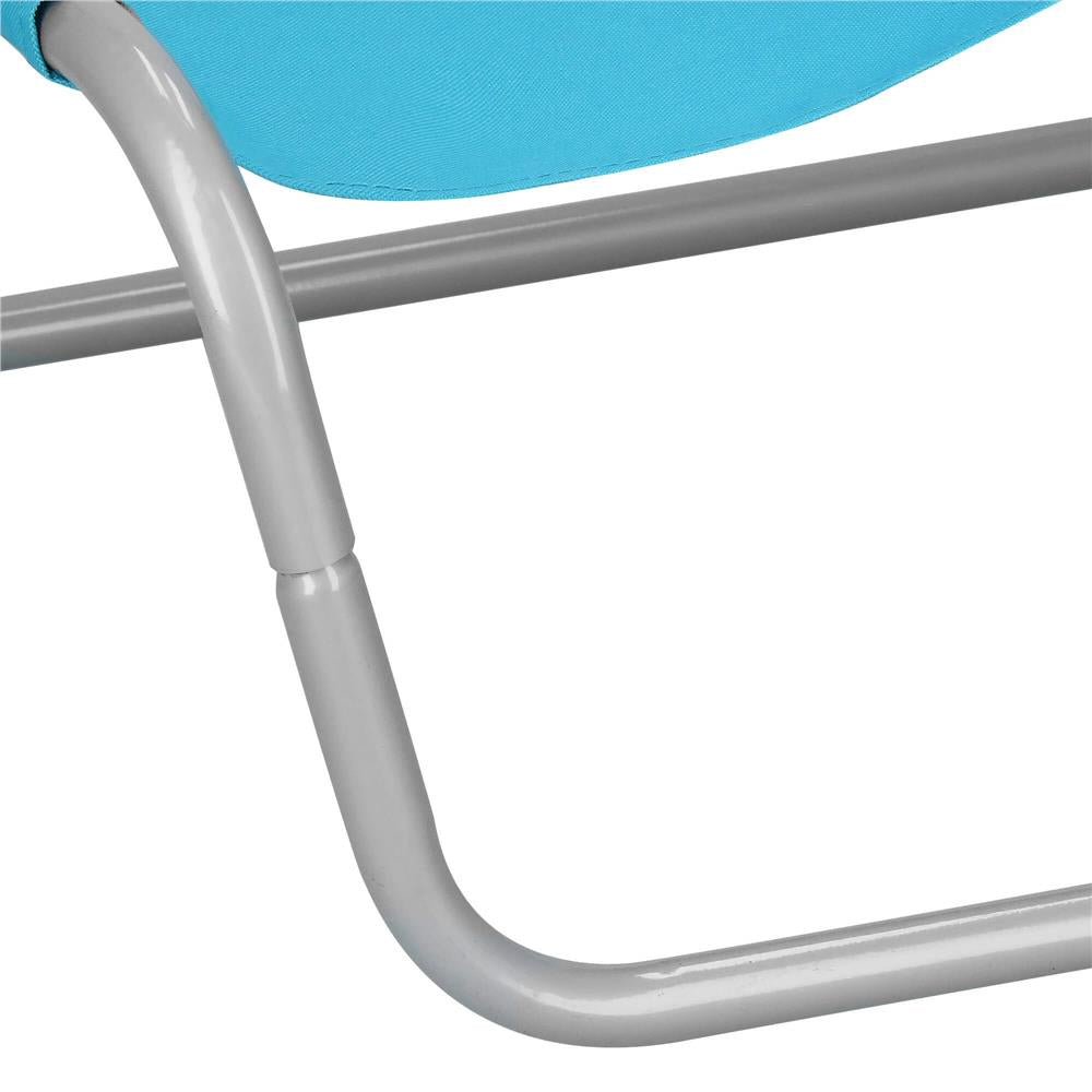 Scaun de plaja Sersimo GC026, pliabil, 90kg, 52x88cm, albastru
