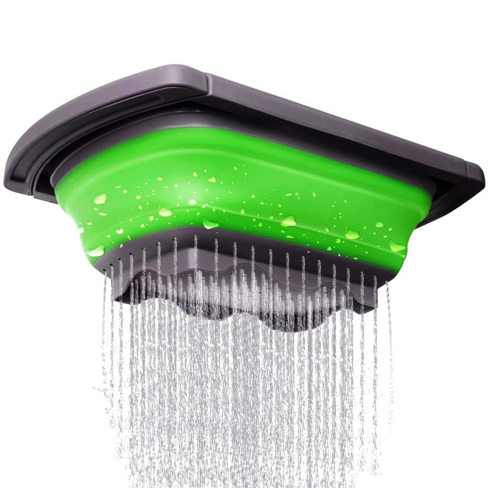 Strecuratoare pliabila pentru chiuveta, din plastic si silicon, brate extensibile, lungime 38-60cm