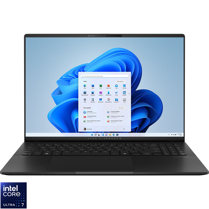 ASUS Vivobook S 16 Intel Core Ultra 7 16inch 3K 16GB 1TB M.2 NVMe PCIe 4.0 SSD Intel Arc Graphics W11P 2Y Neutral Black "S5606CA-RI061X" ((timbru verde 3.5 lei)