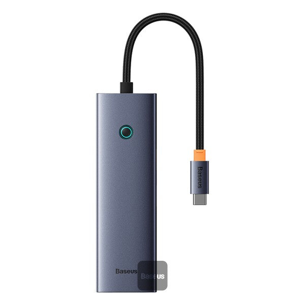 DOCKING STATION Baseus UltraJoy 7 in 1, input USB Type-C, output HDMI4K@60Hz x 1, USB3.0 x 2, PD x 1, card reader SD/micro SD x 1, RJ45 x 1, gri 