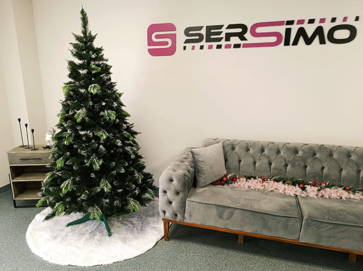 Brad artificial Christmas Deluxe by Sersimo, Diamant, 2D+3D, 200cm