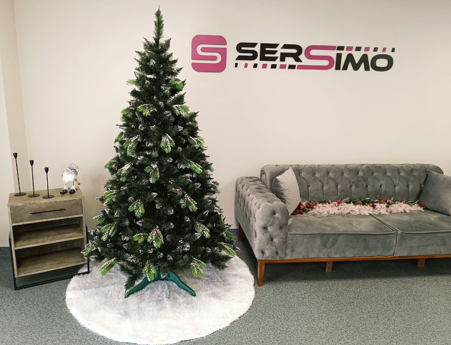 Brad artificial Christmas Deluxe by Sersimo, Diamant, 2D+3D, 200cm