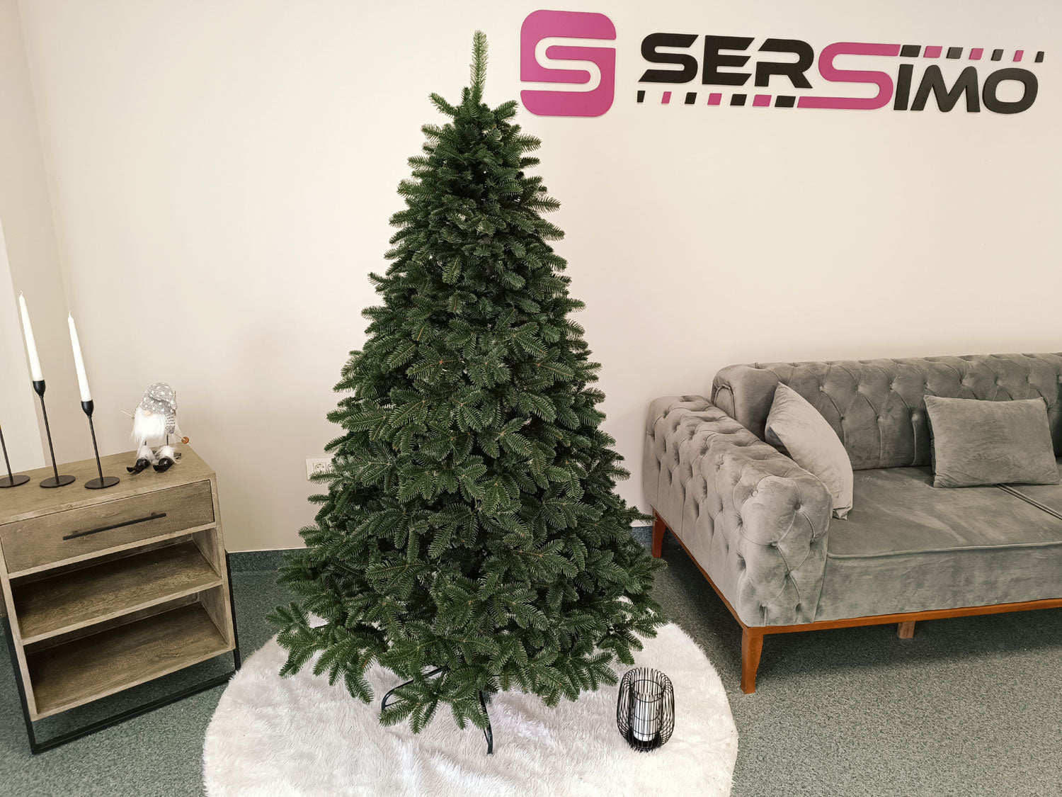 Brad artificial Christmas Deluxe by Sersimo, Canada verde, 3D, 180cm
