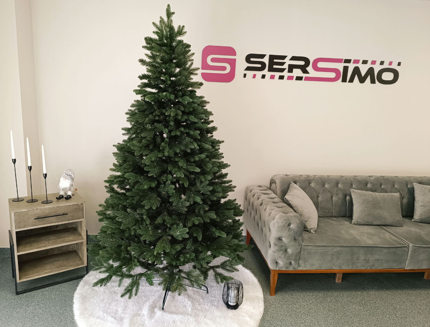 Brad artificial Christmas Deluxe by Sersimo, Belgia, 2D+3D, 180cm