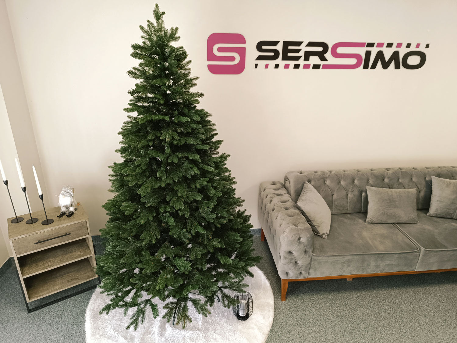 Brad artificial Christmas Deluxe by Sersimo, Belgia, 2D+3D, 180cm