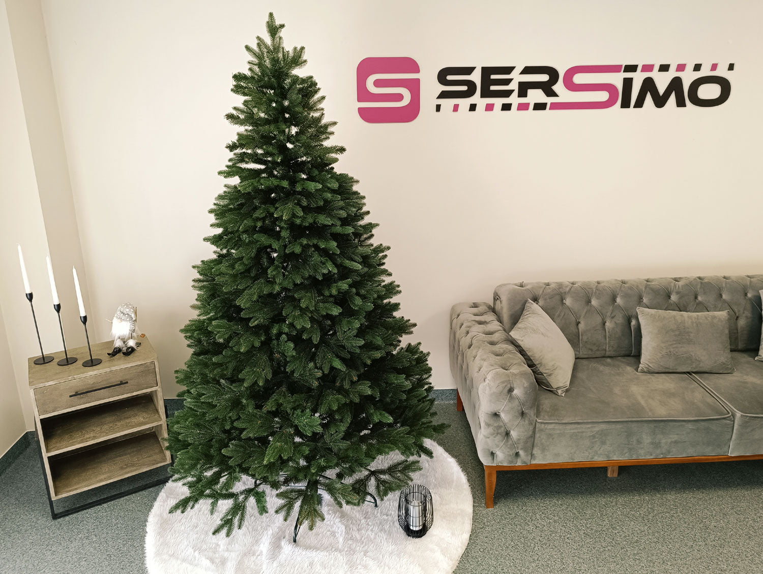 Brad artificial Christmas Deluxe by Sersimo, Belgia, 2D+3D, 180cm