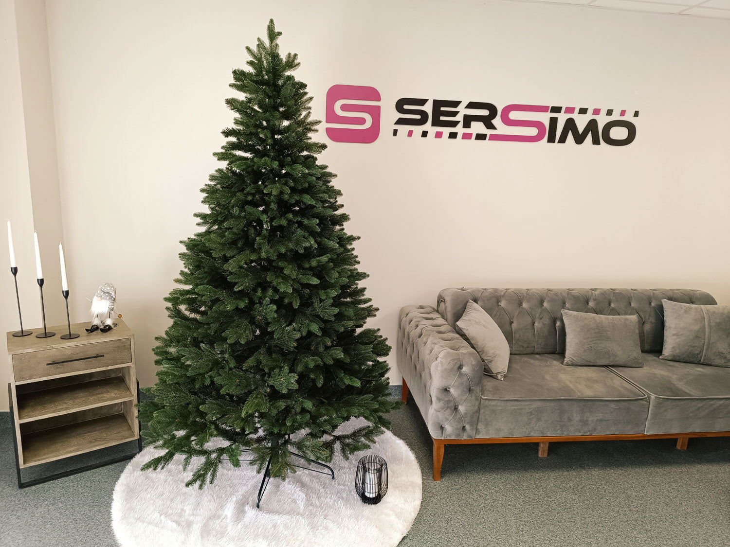 Brad artificial Christmas Deluxe by Sersimo, Belgia, 2D+3D, 180cm