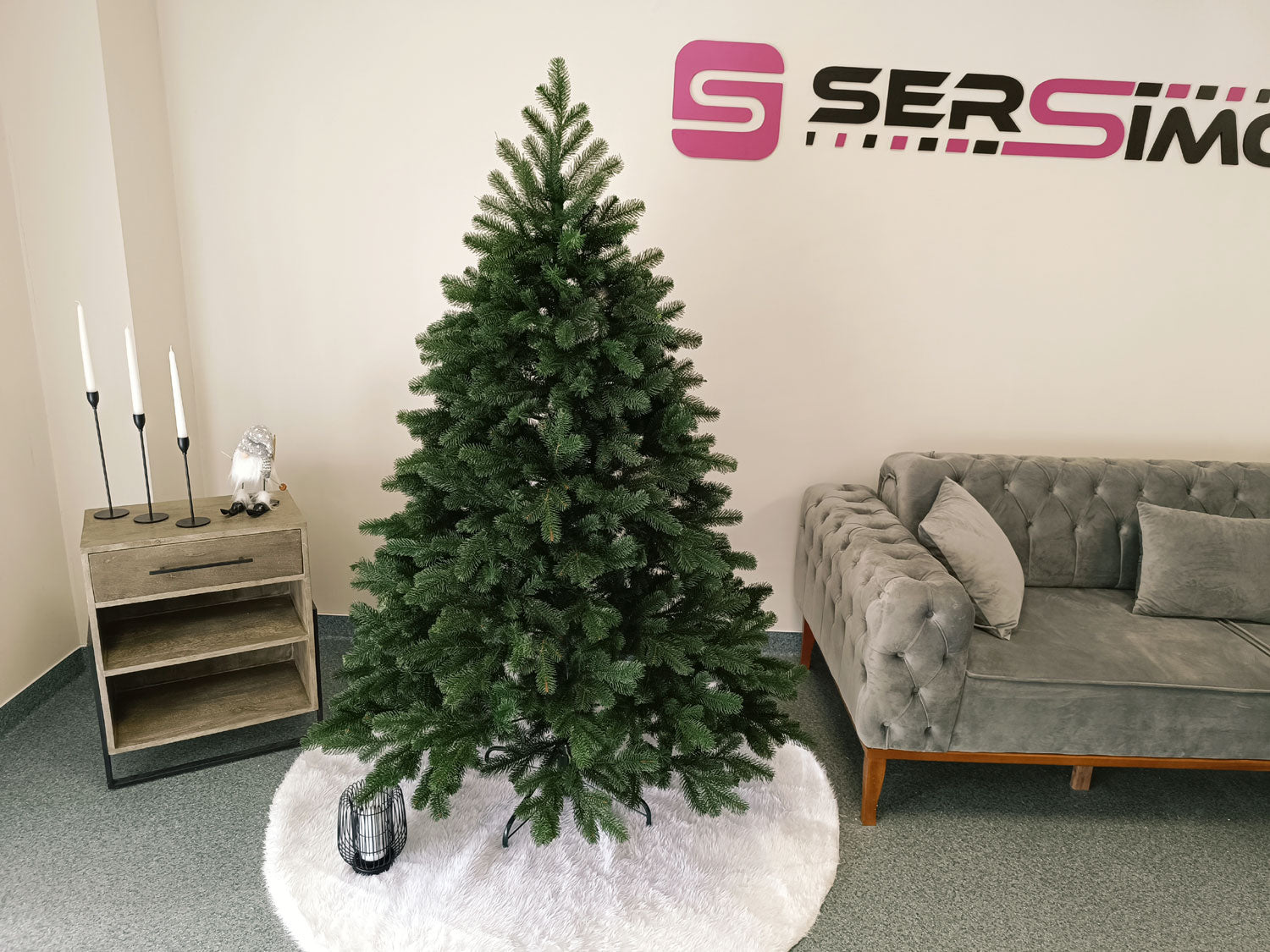 Brad artificial Christmas Deluxe by Sersimo, Kovalivska verde, 3D, 180cm