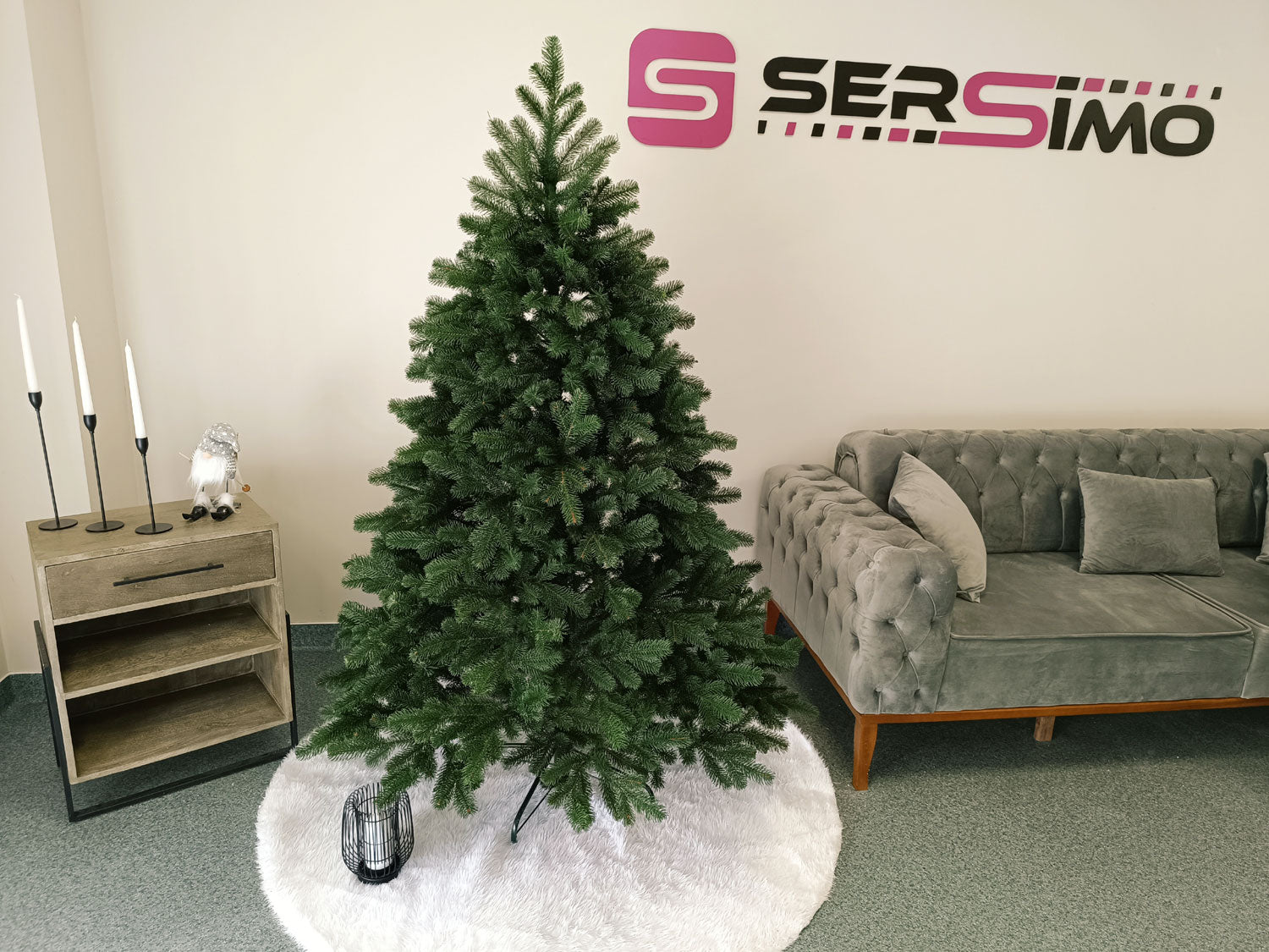 Brad artificial Christmas Deluxe by Sersimo, Kovalivska verde, 3D, 180cm