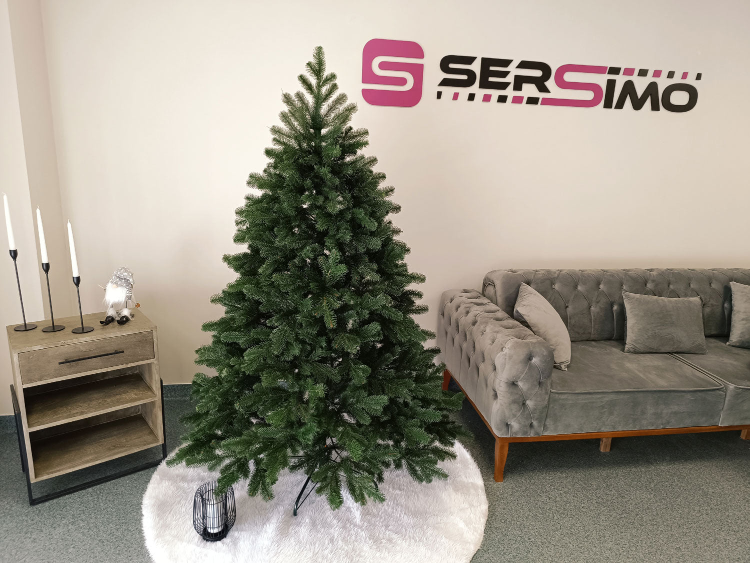 Brad artificial Christmas Deluxe by Sersimo, Kovalivska verde, 3D, 180cm